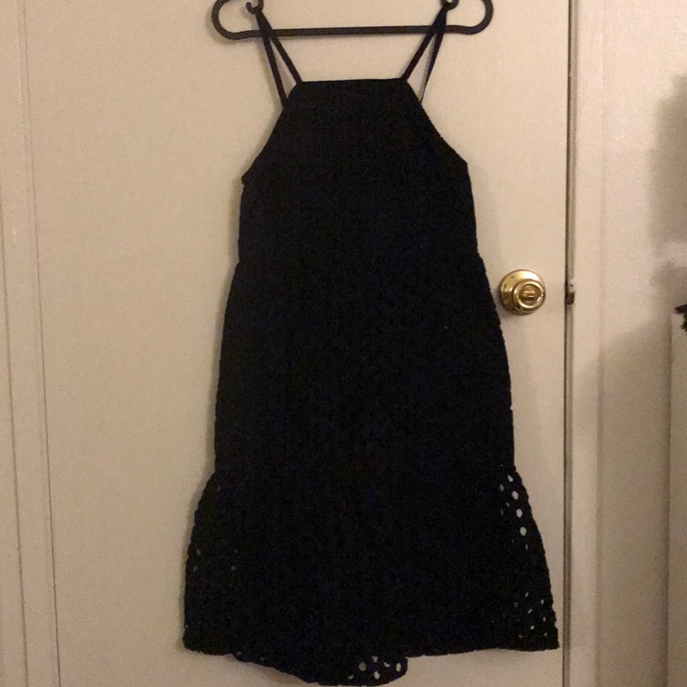 Loft black mini dress